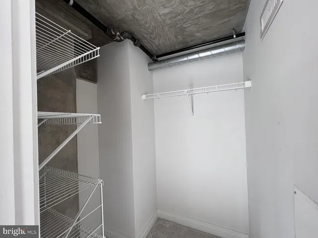 a close view of closet