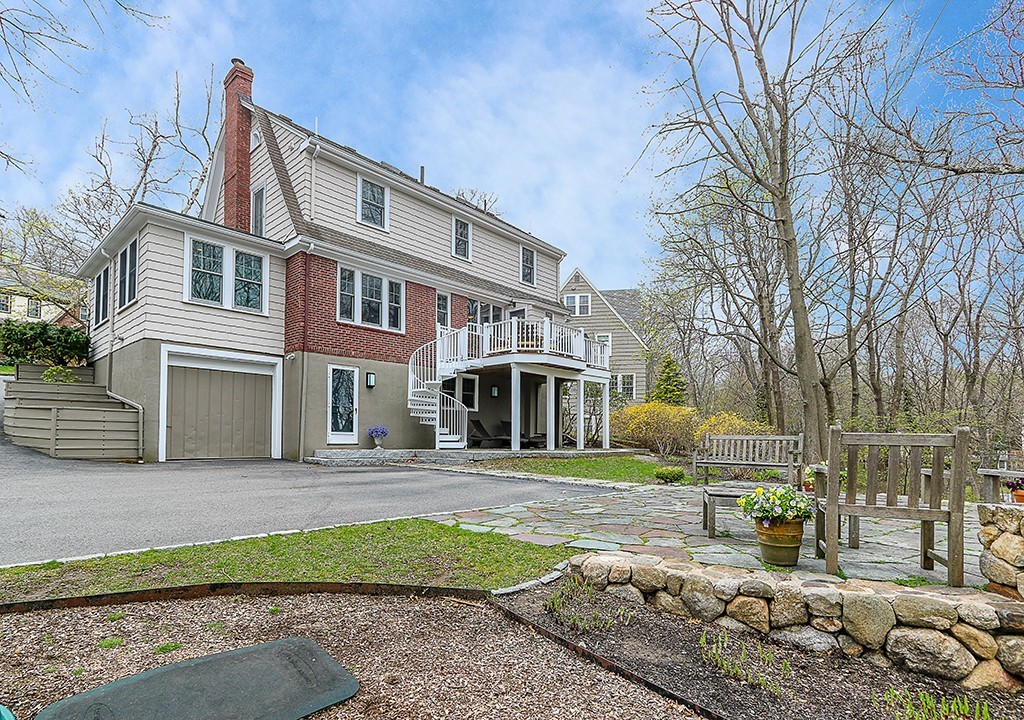 46 Greylock Road Newton, MA 02465 - Photo 25 of 25 a front view of a house with a yard