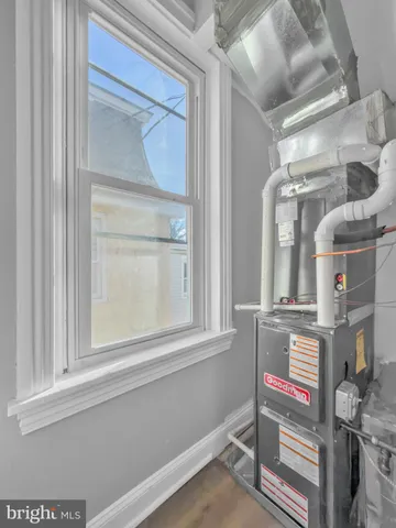 a view of a fireplace in a room