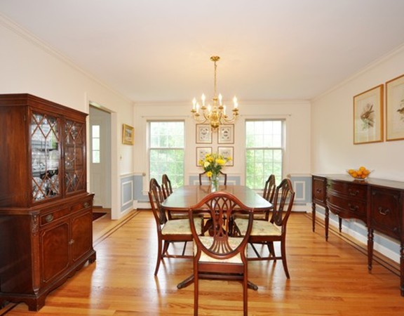 21 Tower Road Lincoln, MA 01773 - Photo 8 of 30 a view of a dining room with furniture window and wooden floor