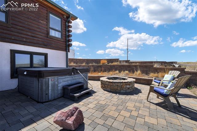23025 Fix Run Point Calhan, CO 80808 - Photo 34 of 41 Patio w/ hot tub & firepit