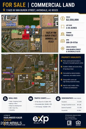 $2,550,000 | 11625 West Van Buren Street, Unit 4, Avondale, AZ 85323
