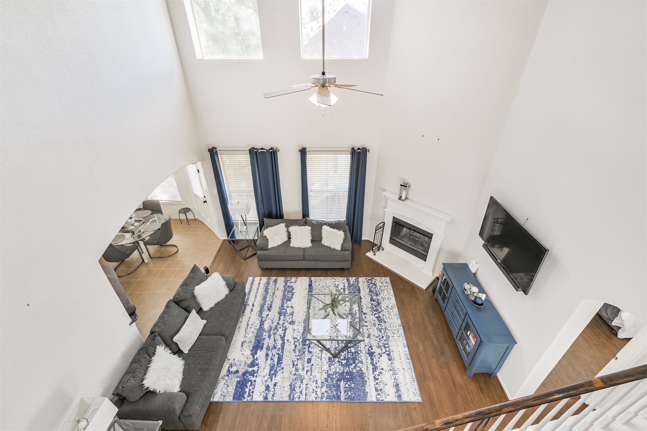 2602 Fort Settlement Trail Spring, TX 77373 - Photo 20 of 50 View of the family room from the upstairs level.