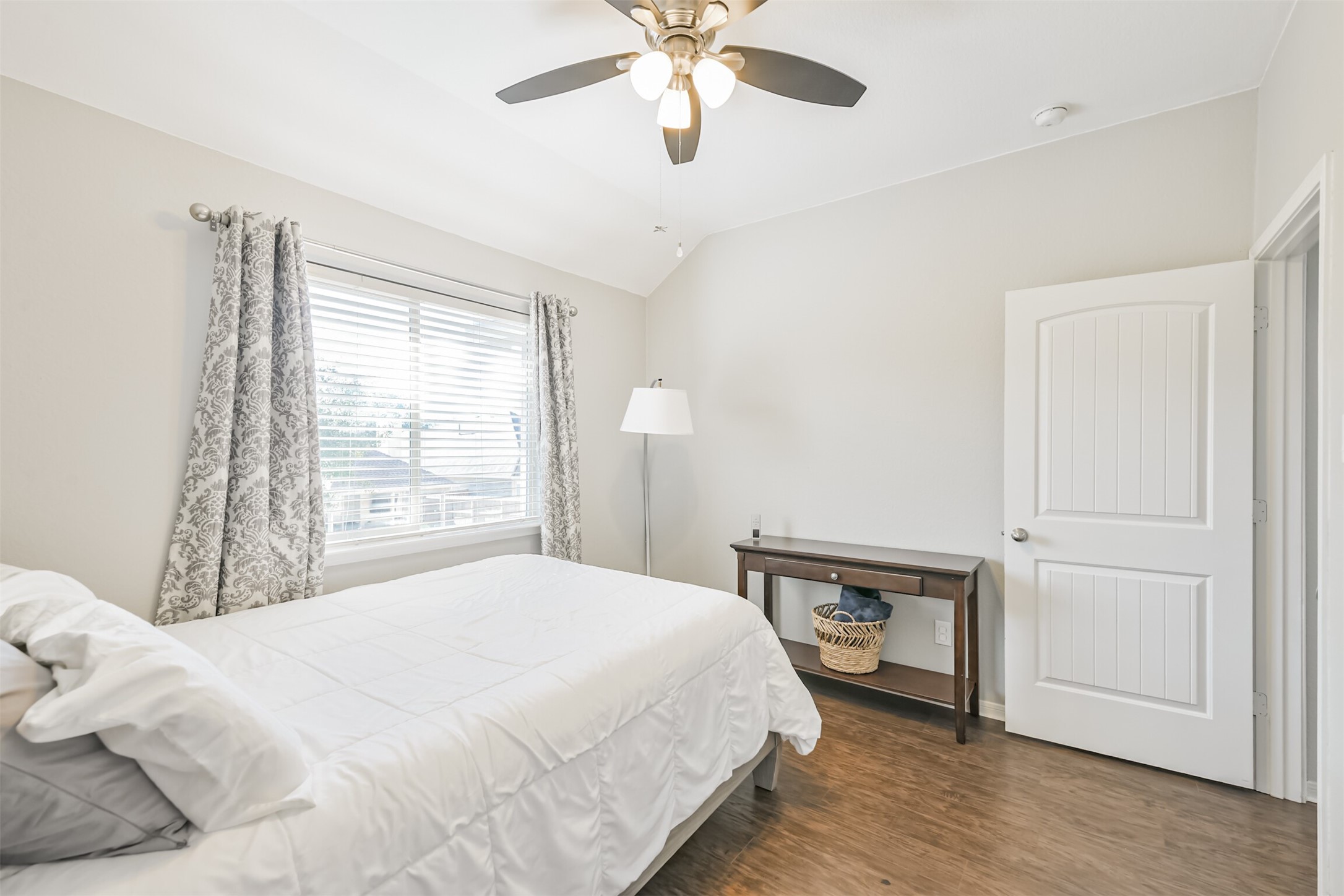 2602 Fort Settlement Trail Spring, TX 77373 - Photo 46 of 50 Bedroom four features lofty ceilings, adding a sense of spaciousness and elegance.