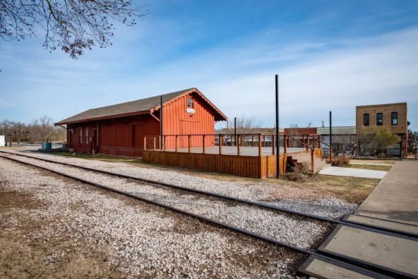 a view of a train station