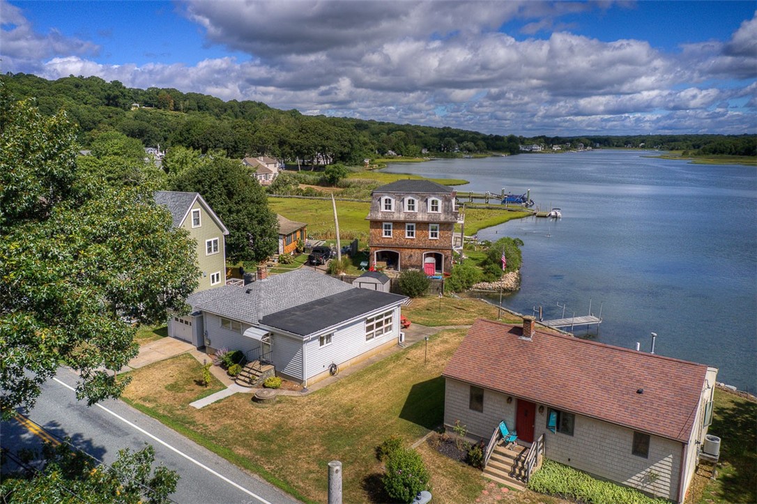 175 Middlebridge Road South Kingstown, RI 02879 - Photo 28 of 30 Aerial View of Front and Side of House