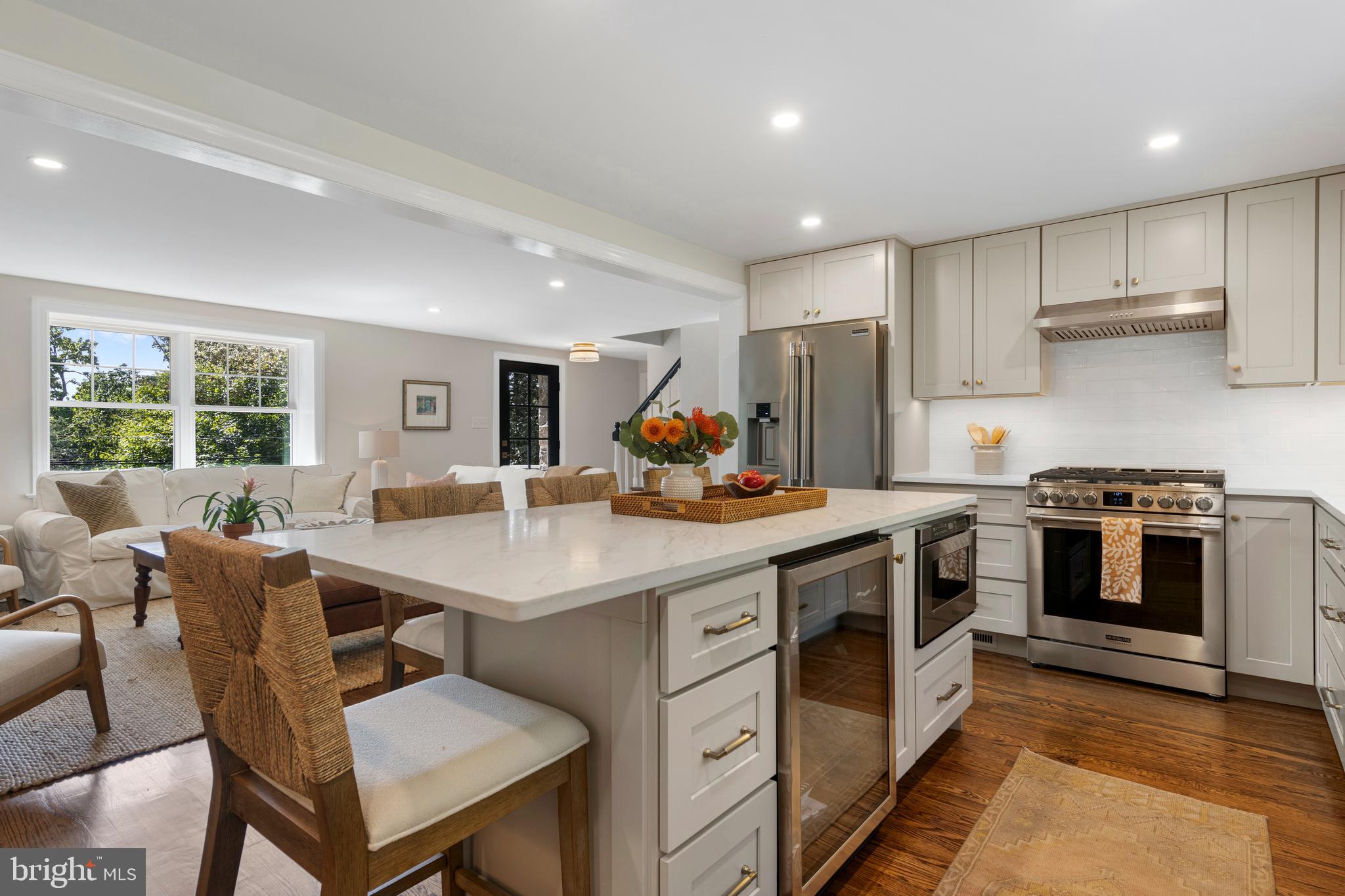 807 Eagle Road Wayne, PA 19087 - Photo 13 of 75 island w/ microwave drawer, wine/bev. fridge