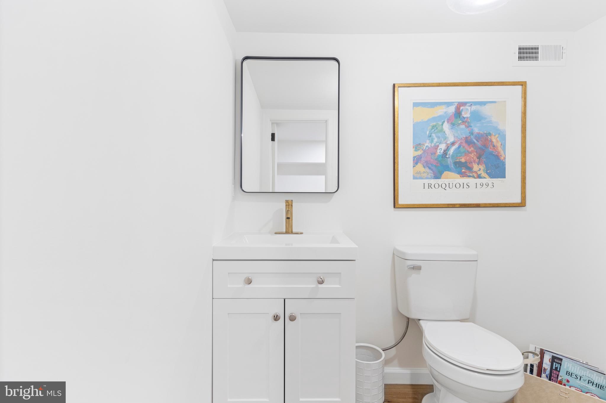 807 Eagle Road Wayne, PA 19087 - Photo 61 of 75 lower level powder room - all new (2nd in home)