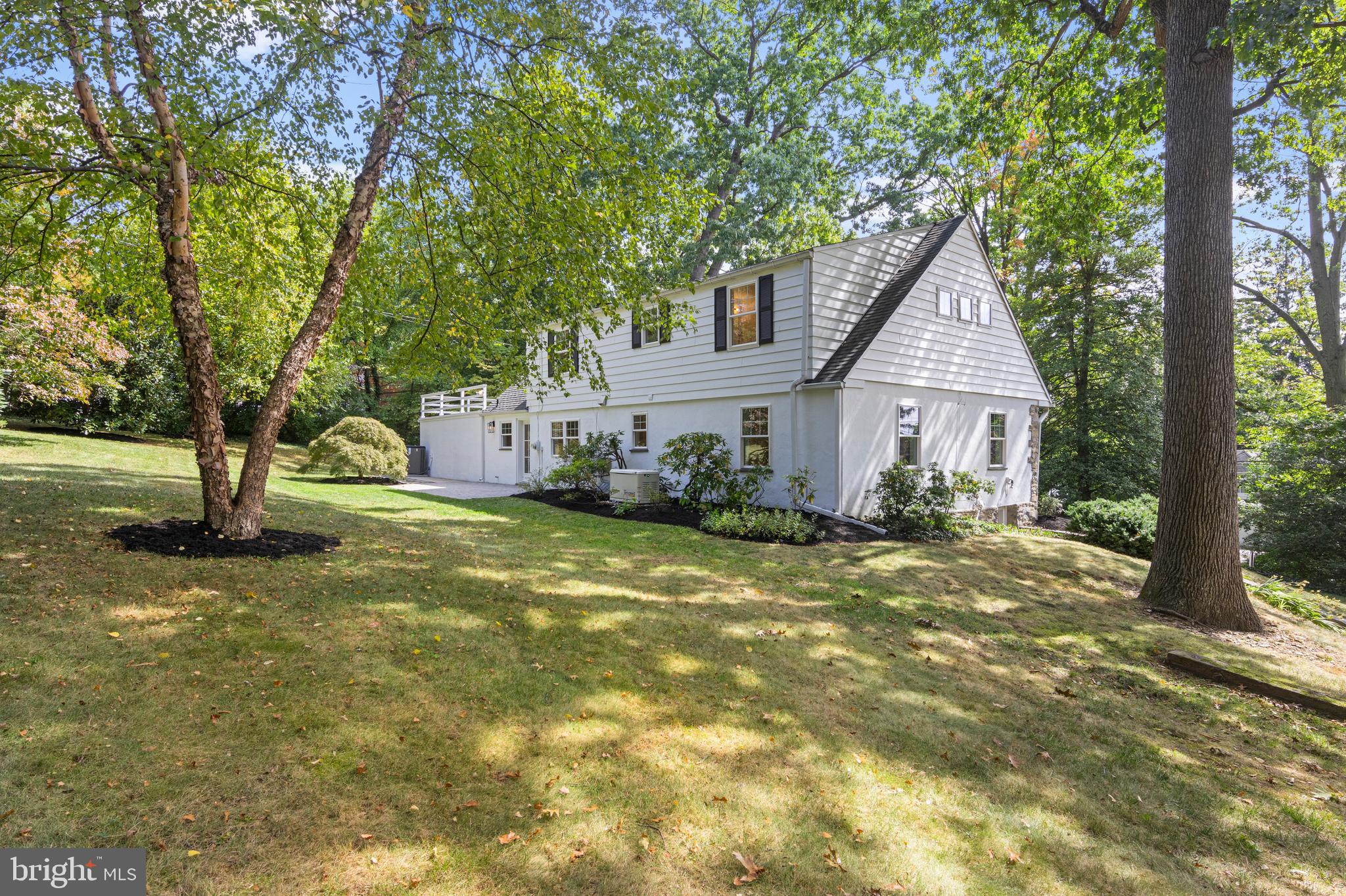 807 Eagle Road Wayne, PA 19087 - Photo 64 of 75 rear view of .51 acre home w/ gorgeous landscaping