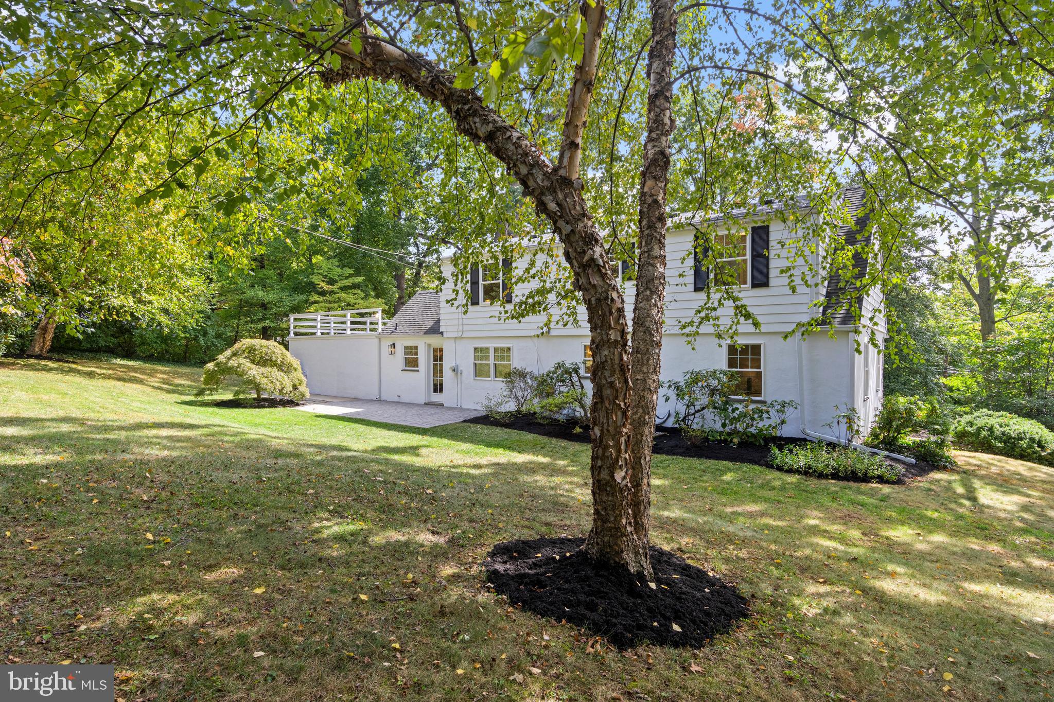 807 Eagle Road Wayne, PA 19087 - Photo 65 of 75 rear view of .51 acre home w/ gorgeous landscaping
