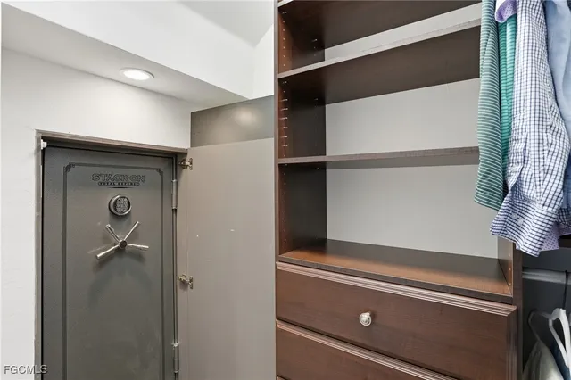 a close view of closet