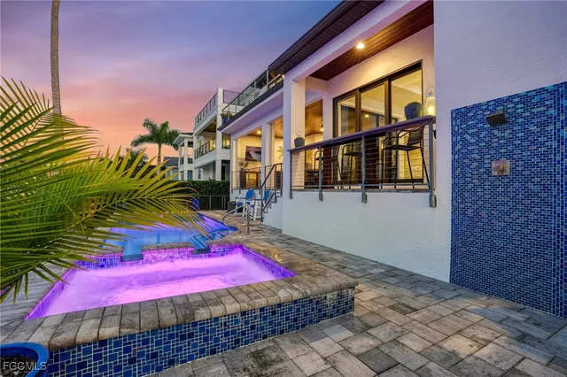 a view of a brick building with a yard