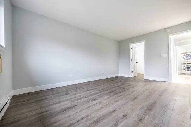 a view of wooden floor in a room