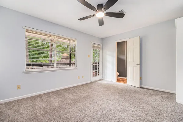 a view of an empty room