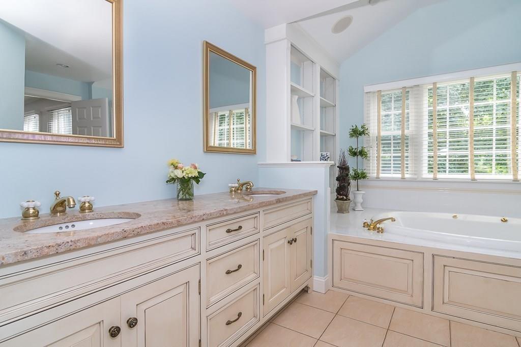 80 Mayo Road Wellesley, MA 02482 - Photo 16 of 22 a spacious bathroom with double sink a a window and a mirror