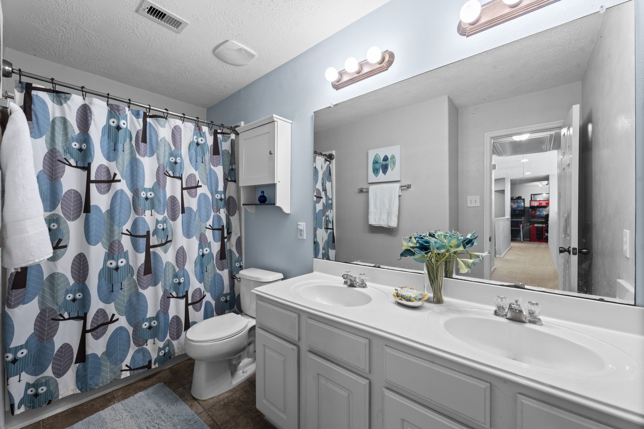 9011 Cedar Run Falls Tomball, TX 77375 - Photo 23 of 30 a bathroom with a sink toilet and shower