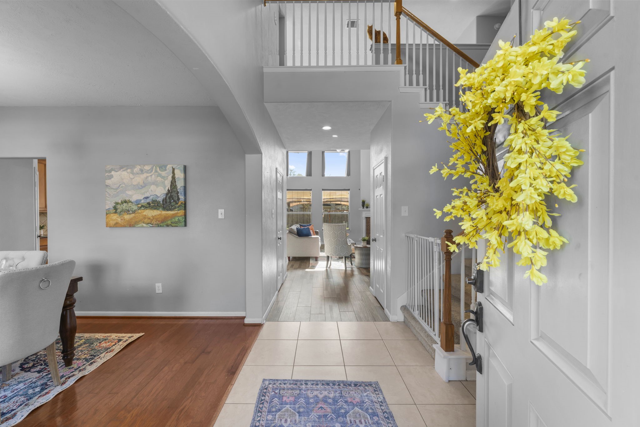 9011 Cedar Run Falls Tomball, TX 77375 - Photo 3 of 30 a view of entryway with wooden floor
