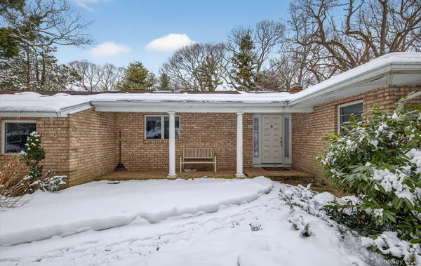 front view of a house with a outdoor space