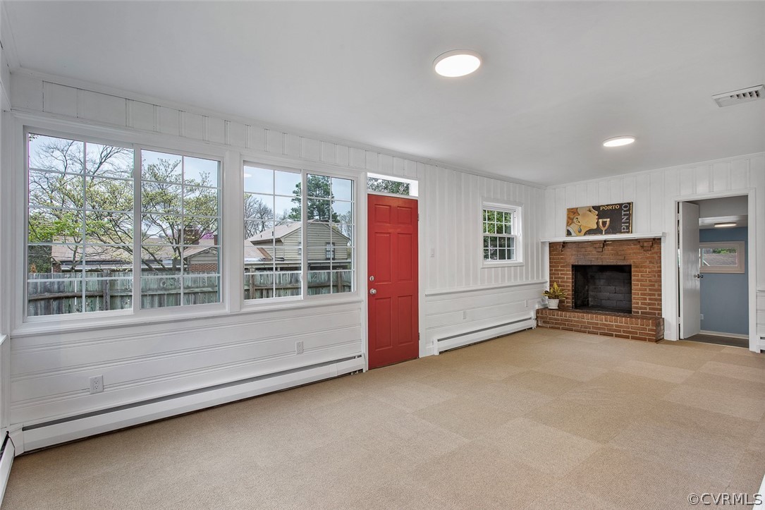 1 David Drive Henrico, VA 23229 - Photo 15 of 35 an empty room with furniture and a fireplace