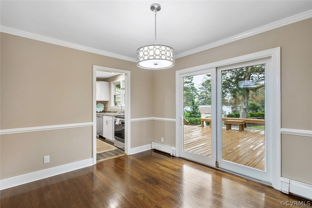 1 David Drive Henrico, VA 23229 - Photo 9 of 35 a view of an empty room with window wooden floor
