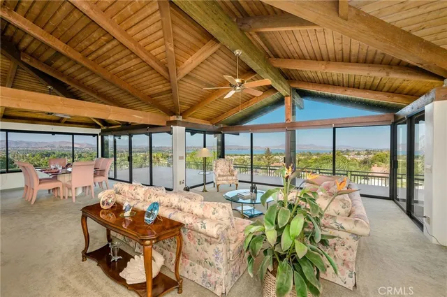 a view of a city from a balcony