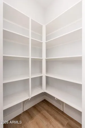 a workspace with furniture and a window