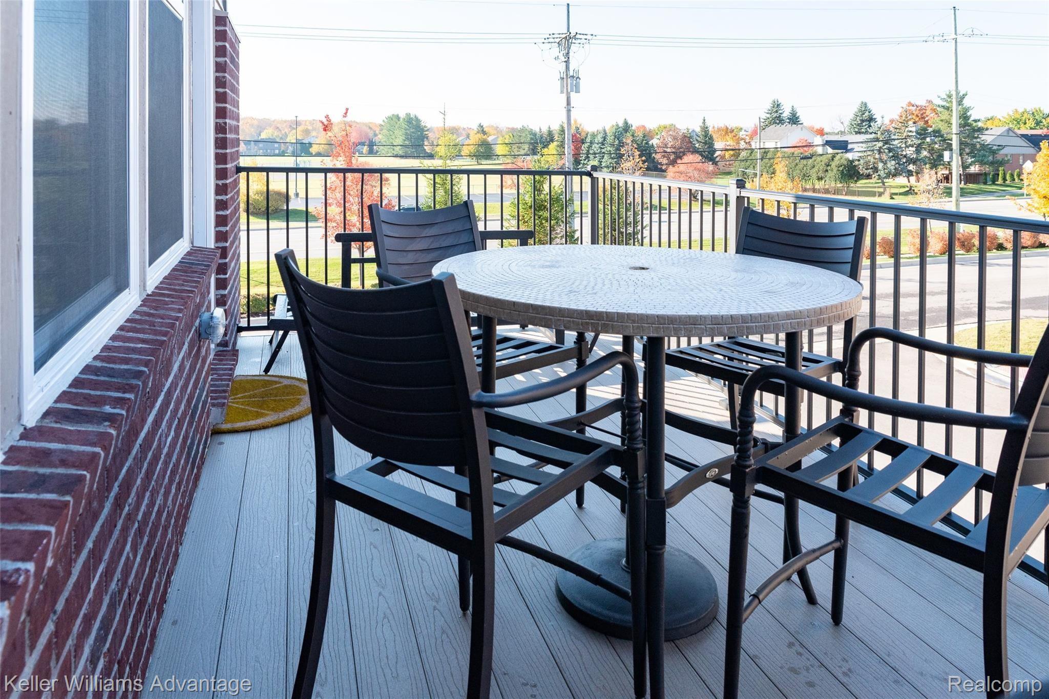 2988 Hartwick Drive Rochester, MI 48307 - Photo 18 of 45 Large balcony with a nice view!
