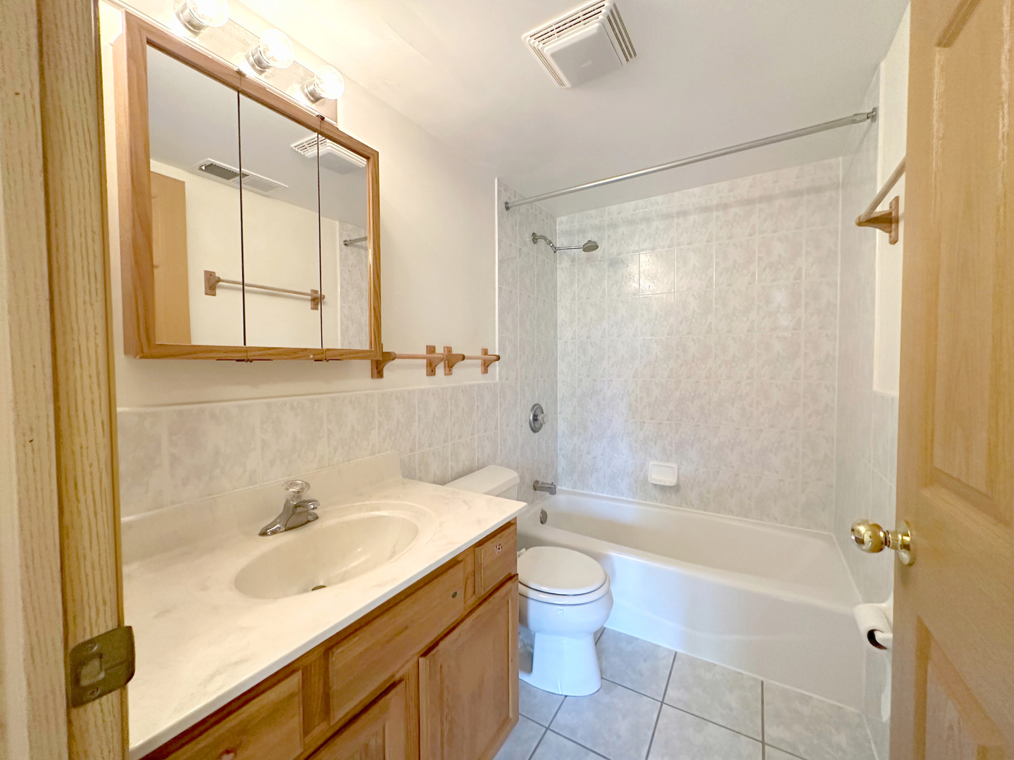 475 West 24th Street, Unit 4G Chicago, IL 60616 - Photo 17 of 20 a bathroom with a sink mirror toilet and bathtub