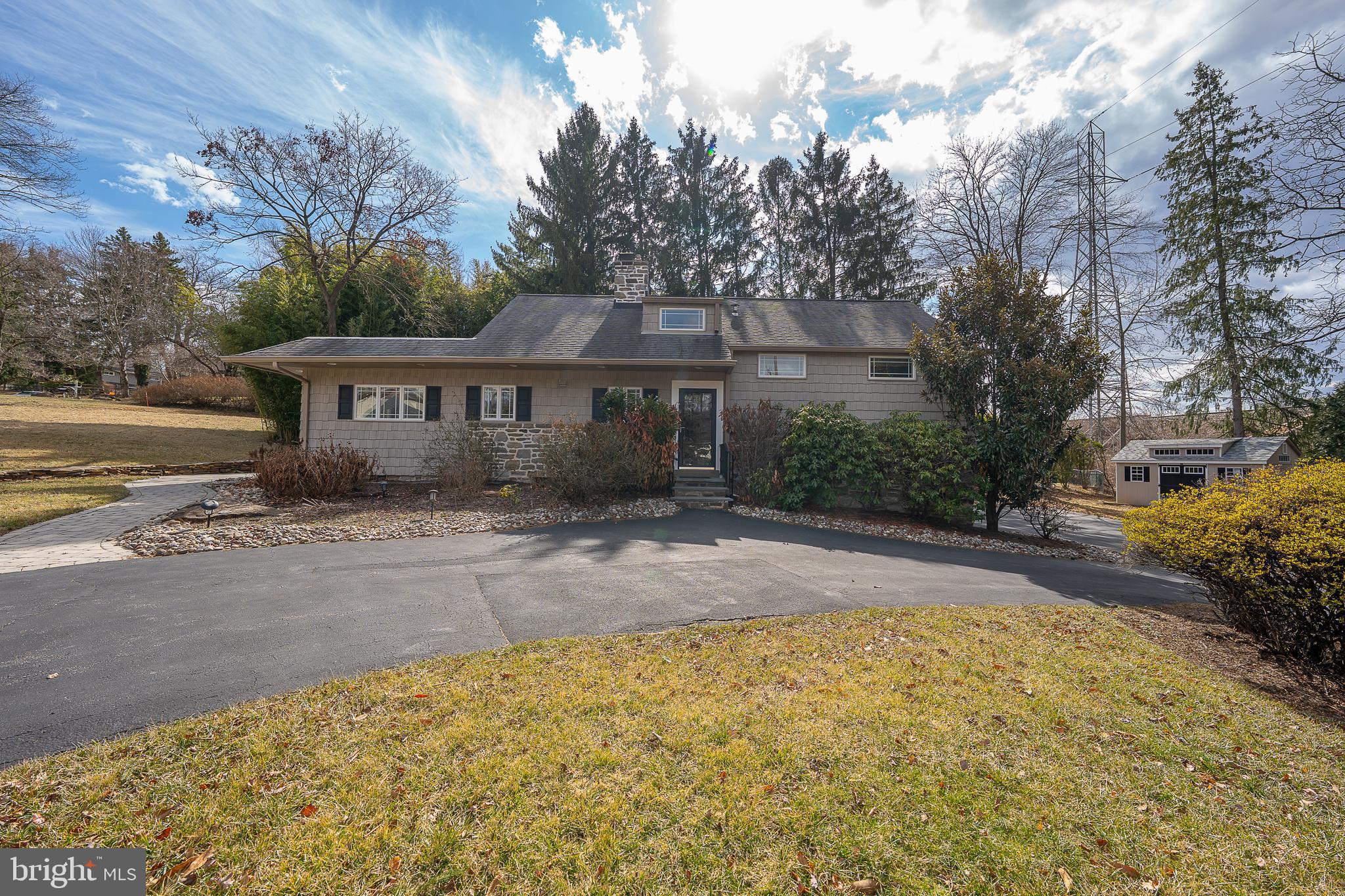 a front view of house with yard