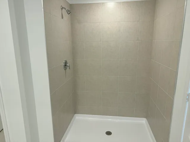 a bathroom with a tub