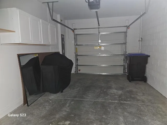 a room with cabinets and a closet