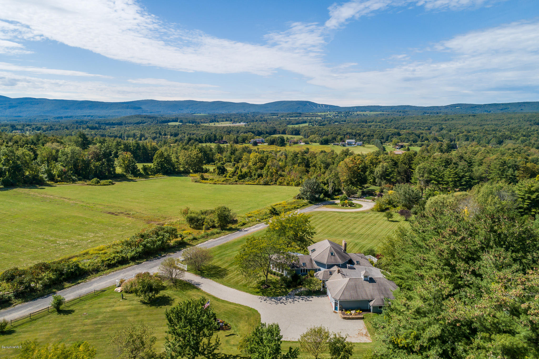 10 Haley Road Great Barrington, MA 01230 - Photo 2 of 42 AERIAL LOOKING WEST