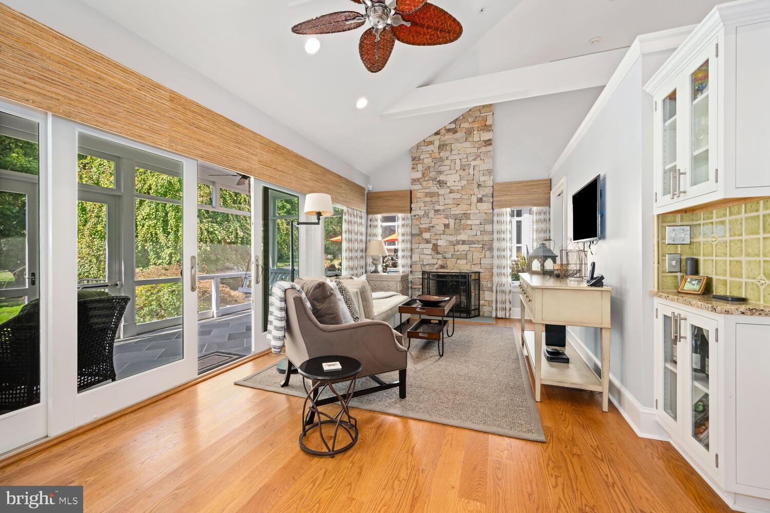 7508 Cooper Point Road Bozman, MD 21612 - Photo 105 of 116 Guest house living room with FP