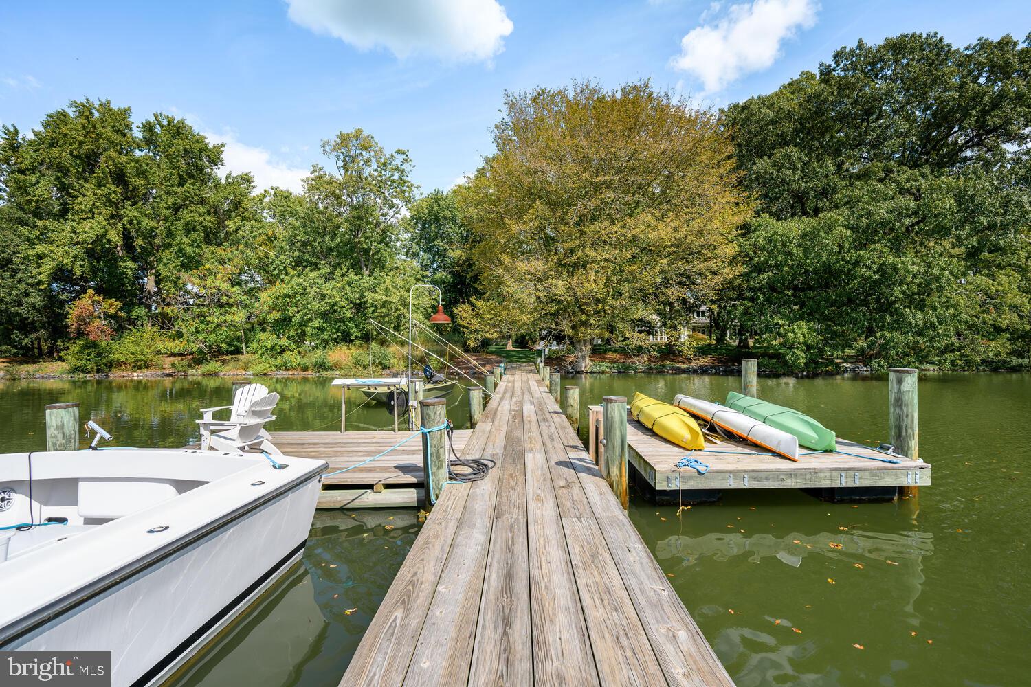 7508 Cooper Point Road Bozman, MD 21612 - Photo 36 of 116 Private pier with 4'+/- MLW & floating dock