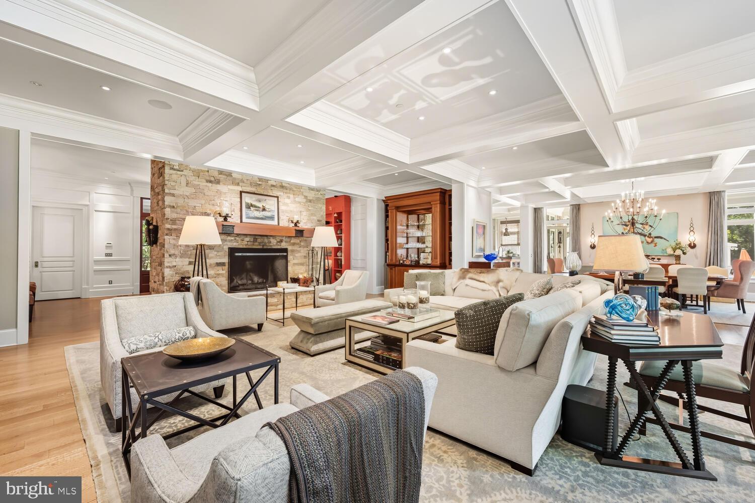 7508 Cooper Point Road Bozman, MD 21612 - Photo 43 of 116 Living Room w/wood burning FP & wet bar