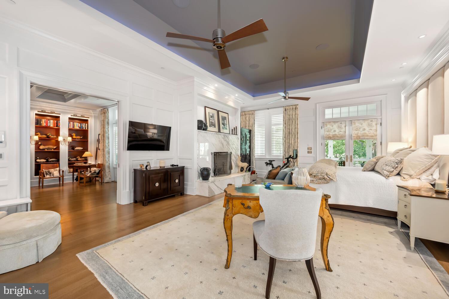7508 Cooper Point Road Bozman, MD 21612 - Photo 71 of 116 Primary bedroom with wood burning FP