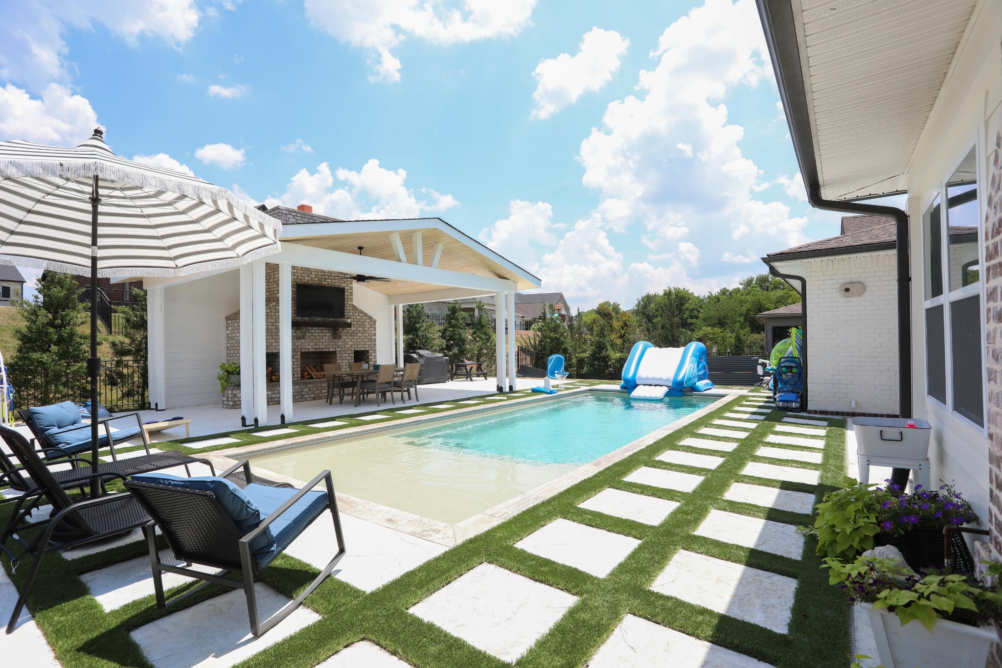 119 Vanner Road Mount Juliet, TN 37122 - Photo 34 of 44 a view of a house with swimming pool and sitting area