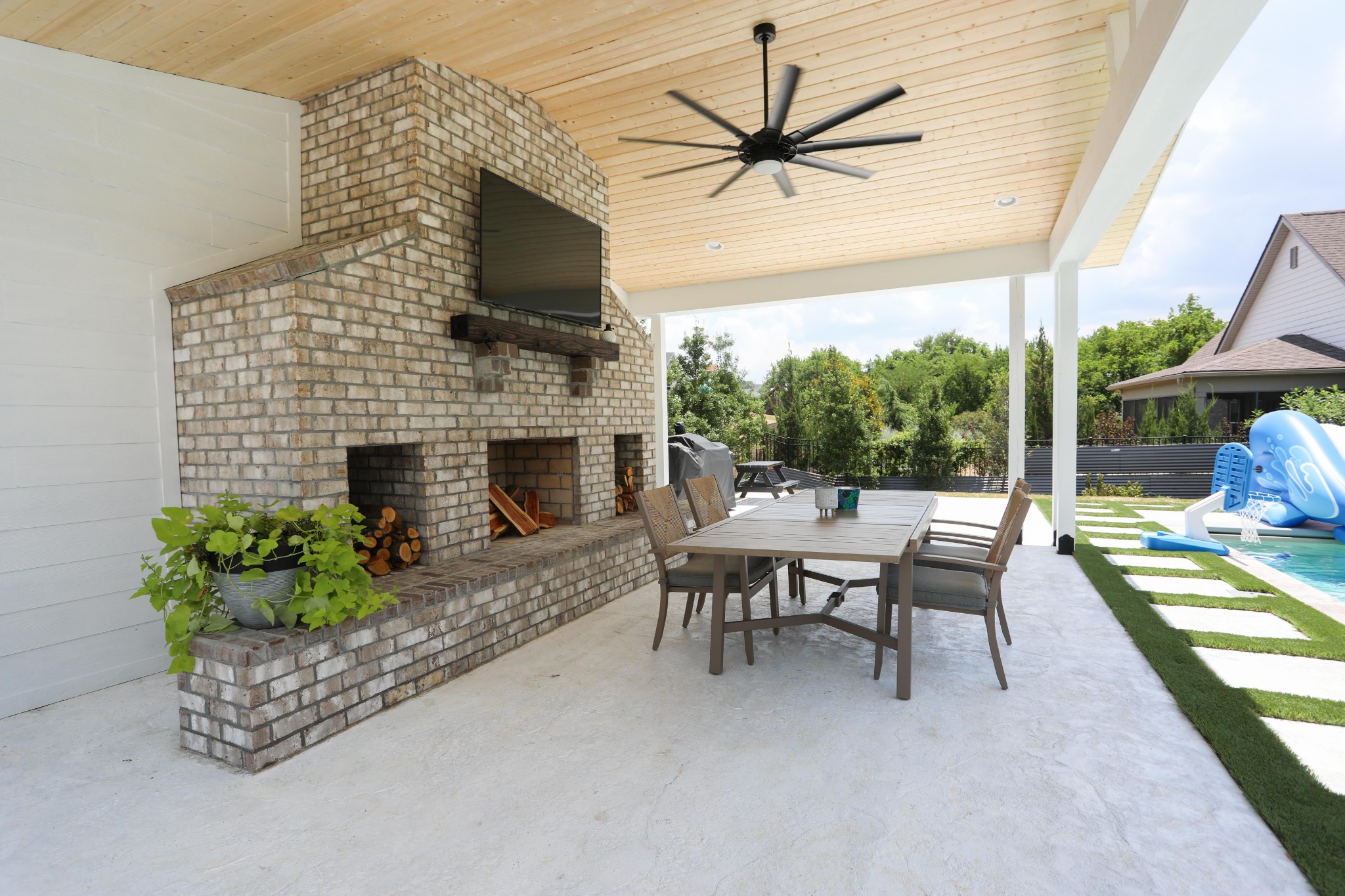 119 Vanner Road Mount Juliet, TN 37122 - Photo 36 of 44 a outdoor living space with furniture and a fireplace