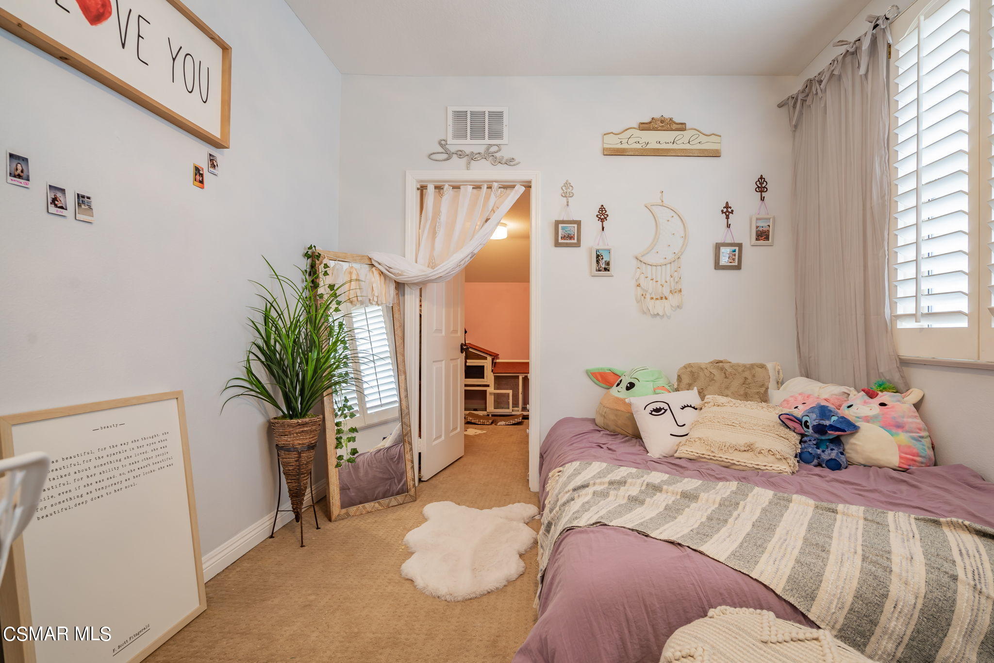 4343 Cedardale Road Moorpark, CA 93021 - Photo 50 of 73 a bedroom with a bed and furniture with window