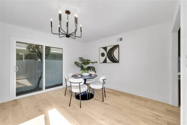 a room with view of kitchen and living room view