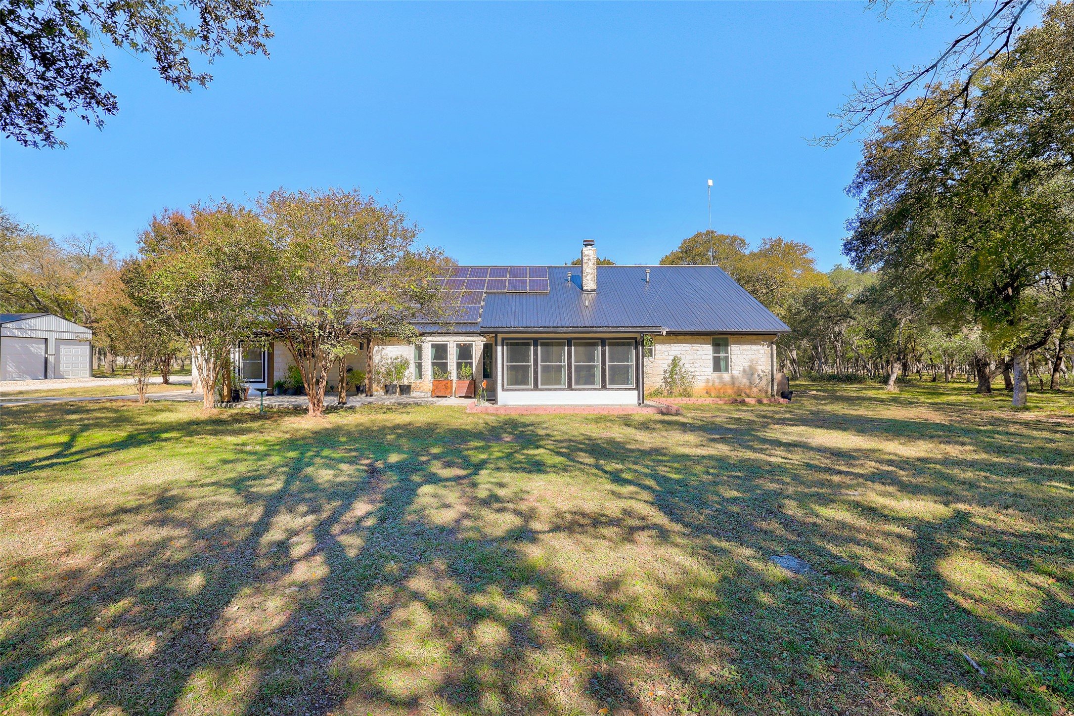 30309 Live Oak Trail Georgetown, TX 78633 - Photo 36 of 40 Solar Panels and large backyard.