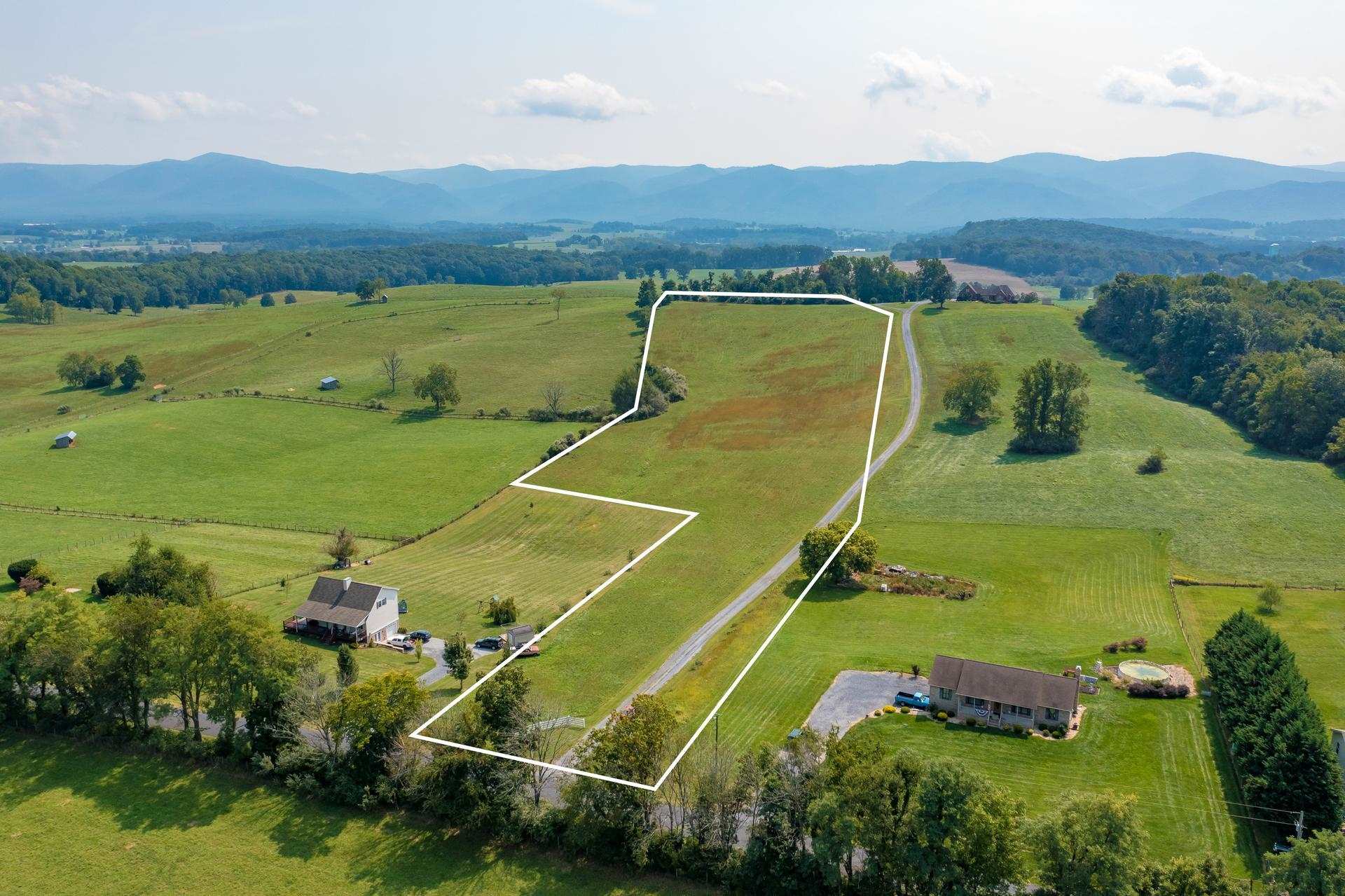 Tbd Old Providence Road Raphine, VA 24472 - Photo 1 of 10 an aerial view of a tennis ground and a houses