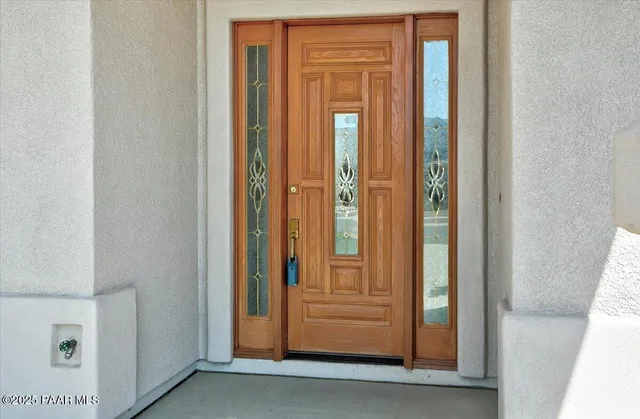 a door with a door