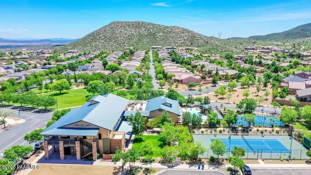 a view of a city with sunset view