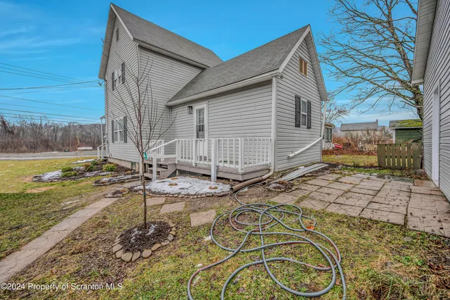 a backyard of a house