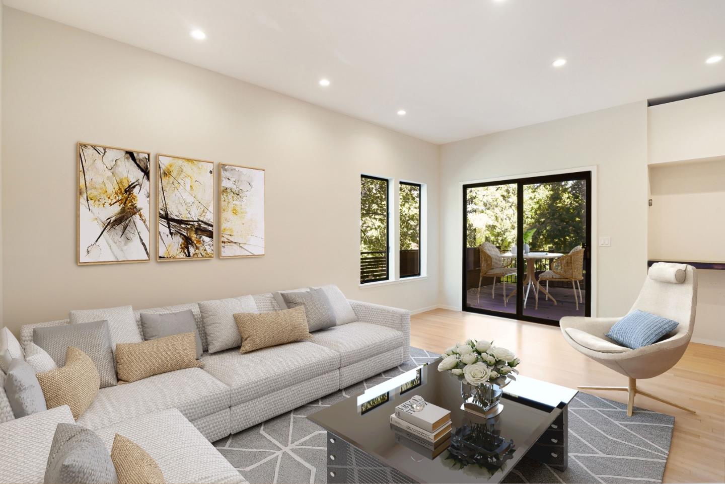 2499 Alpine Road Menlo Park, CA 94025 - Photo 16 of 53 a living room with furniture and a large window