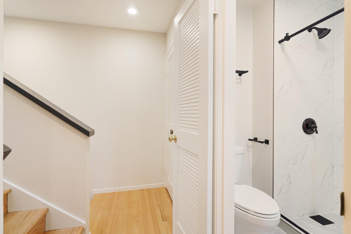 2499 Alpine Road Menlo Park, CA 94025 - Photo 20 of 53 a bathroom with a shower a toilet and a sink