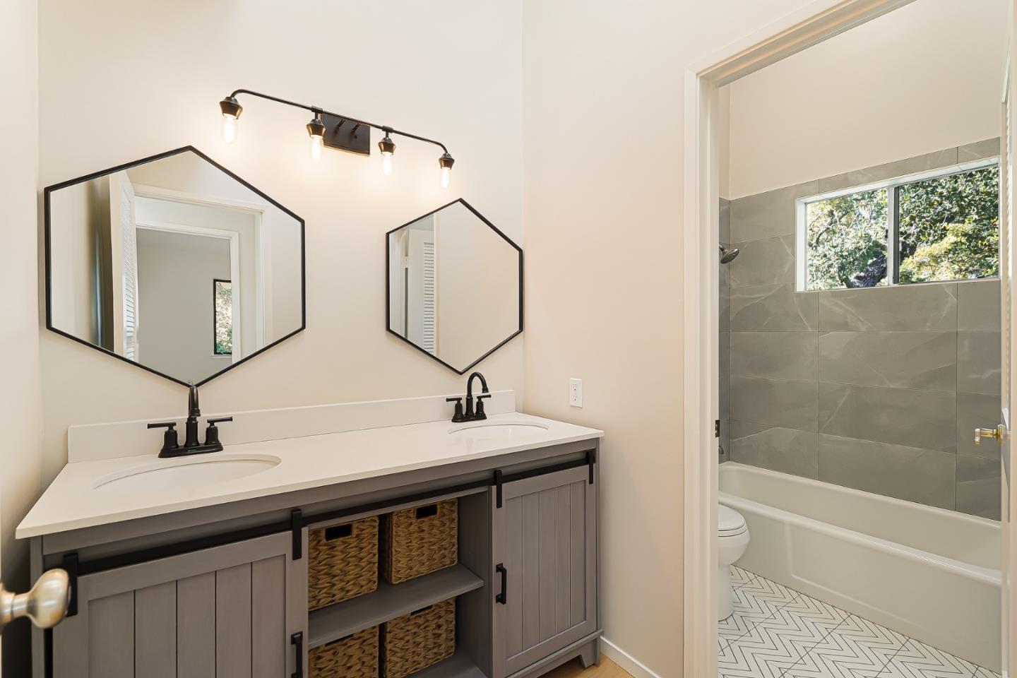 2499 Alpine Road Menlo Park, CA 94025 - Photo 40 of 53 a bathroom with a sink and a mirror