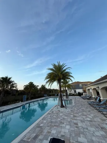 a view of a lake with a car parked