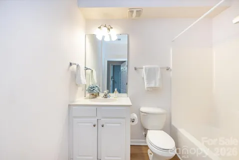 a view of a building with a bench